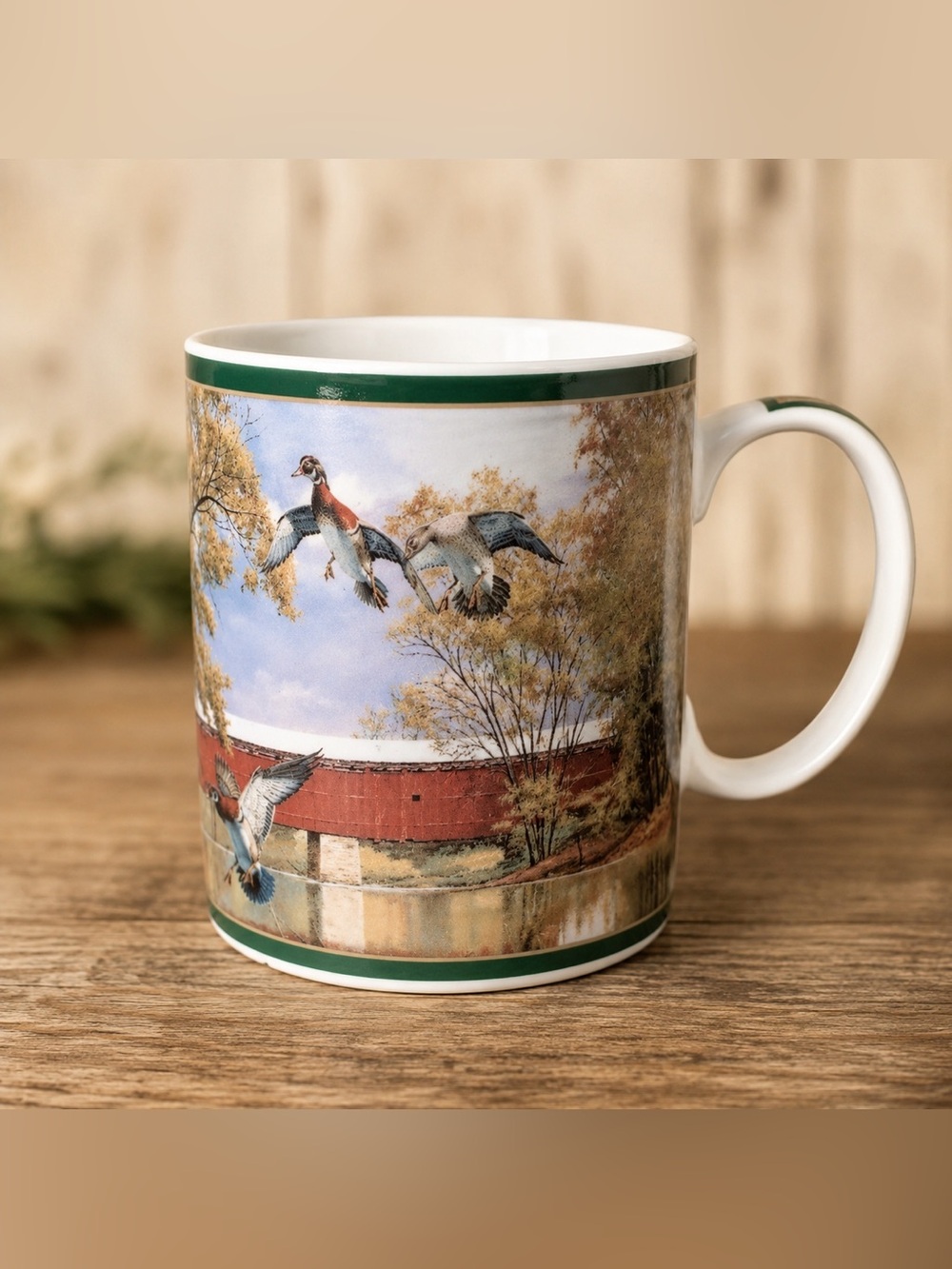 Wild Wings Ducks of North America Mug Eldean Bridge Wood Ducks David Maass